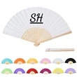 Paper Bamboo Folding Fan | https://www.bestnamebadges.com