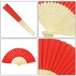 Paper Bamboo Folding Fan | https://www.bestnamebadges.com