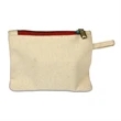 Canvas Card Pouch with Colored Zipper (5 x 4) | https://www.bestnamebadges.com