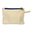 Canvas Card Pouch with Colored Zipper (5 x 4) | https://www.bestnamebadges.com