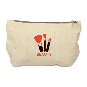 Canvas Travel Kit/Makeup Bag (9.75 x 6)