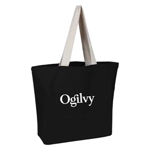 Canvas Colored Beach Tote (20 x 15 x 5)