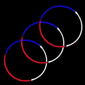 Popular Premium Glow Necklace Tricolor 22" For Night Events