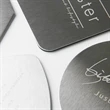 Customized 4'' Stainless Steel Coaster | https://www.bestnamebadges.com