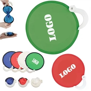Foldable Nylon Fan With Pouch