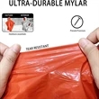 Emergency Rain Poncho | https://www.bestnamebadges.com