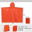 Emergency Rain Poncho | https://www.bestnamebadges.com