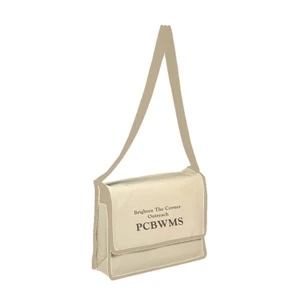 Canvas Messenger Bag with Flap (13 x 13 x 3)