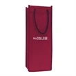 Single Bottle Wine Tote With Rope Handles (5 x 13 x 4) | https://www.bestnamebadges.com