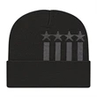 Stars & Stripes Knit Cap with Cuff | https://www.bestnamebadges.com