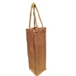 Jute Wine Bag with Rope Handles For One Bottle (4 x 14 x 4) | https://www.bestnamebadges.com