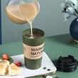 Reusable Coffee Cup With Lid | https://www.bestnamebadges.com