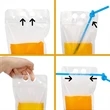 Drink Pouch With Straw | https://www.bestnamebadges.com