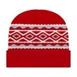 Diamond Pattern Knit Cap with Cuff | https://www.bestnamebadges.com
