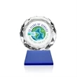 Seville VividPrint™ Award on Entwhistle Base - Blue | https://www.bestnamebadges.com