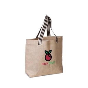 Laminated Jute Beach Bag (20 x 15 x 5)