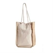 Cotton Gift Bag w/ Front Pocket, Jute Gusset & Rope Handles | https://www.bestnamebadges.com