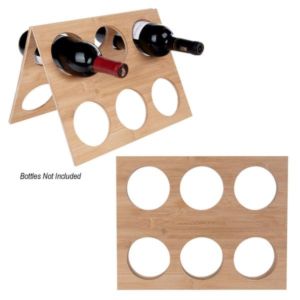 Bamboo Wine Rack | https://www.bestnamebadges.com