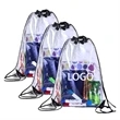 Clear Pvc Drawstring Backpack For Stadiums Travel | https://www.bestnamebadges.com
