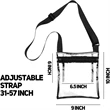 Zipper Crossbody Clear Bag With Inner Pocket | https://www.bestnamebadges.com