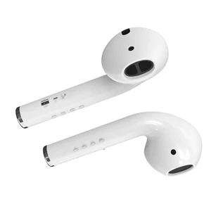 Giant AirPod Shaped Bluetooth Speaker | https://www.bestnamebadges.com