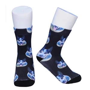 Kids Mid Crew 360 digital printed socks | https://www.bestnamebadges.com