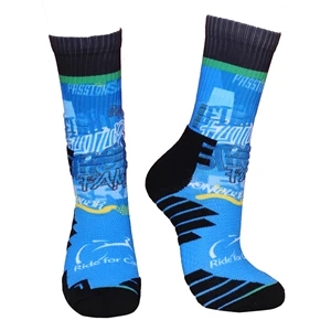 Basketball Crew 360 digital print socks w/ customization | https://www.bestnamebadges.com