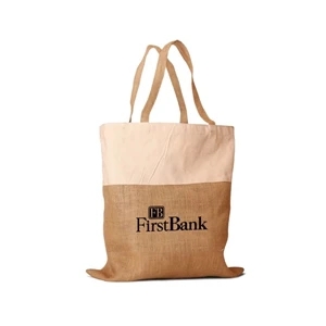 Shopping Bag with Jute and Cotton Combination (15 x 18)