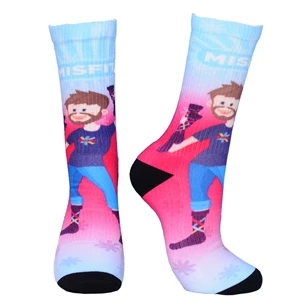 Crew 360 digital print cushioned socks with elastic | https://www.bestnamebadges.com