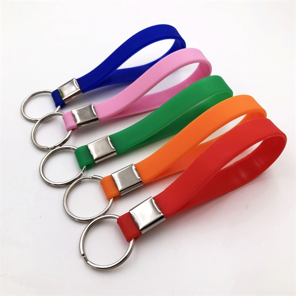 Silicone Debossed Key Tag