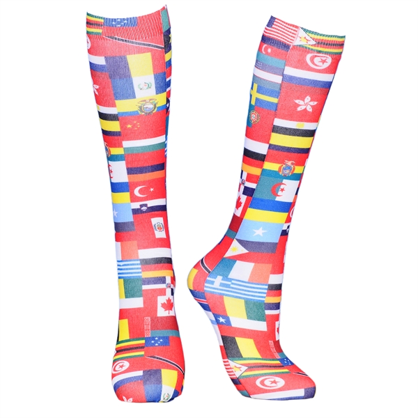 Crew unisex sublimated full color socks