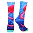 Crew 360 digital print colored toe unisex socks | https://www.bestnamebadges.com