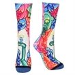 Crew 360 digital print colored toe unisex socks | https://www.bestnamebadges.com