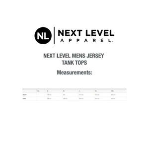 Next Level 4.3 oz. 100% Combed Cotton Men's Jersey Tank Tops