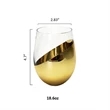 Modern Stemless Wine Glass | https://www.bestnamebadges.com