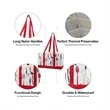 Insulated Foldable Large Utility Tote Bag | https://www.bestnamebadges.com