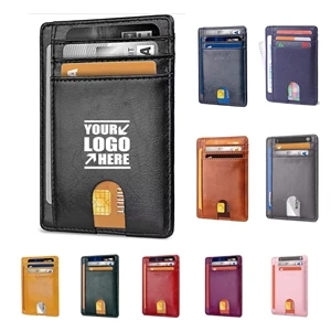 Rfid Blocking Slim Front Wallet | https://www.bestnamebadges.com