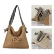 Straw Beach Bags Tote Bag | https://www.bestnamebadges.com