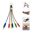 5 In 1 Charging Cable With Keychain | https://www.bestnamebadges.com