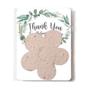 Bloomin® Flower Shaped Plantable Gift Pack | https://www.bestnamebadges.com