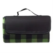 Picnic Blanket w/ Grid Pattern Design & Woven Handle Roll Up | https://www.bestnamebadges.com