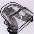 Clear Backpack With Reinforced Straps Front Accessory Pocket | https://www.bestnamebadges.com