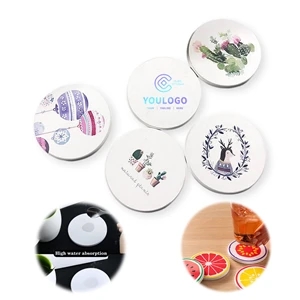 Customizable Absorbent Ceramic Coaster