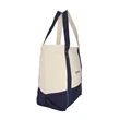 Seaside Zippered Cotton Tote | https://www.bestnamebadges.com