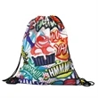 Rock'it 3-Day 210D Fully Sublimated Drawstring Backpack | https://www.bestnamebadges.com
