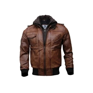 Cotton Padded Leather Jacket - (S-4XL)