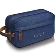 Canvas Toiletry Bag Hanging Dopp Kit Unisex | https://www.bestnamebadges.com