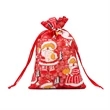 Christmas Canvas Gift Bag With Drawstring | https://www.bestnamebadges.com