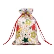 Christmas Canvas Gift Bag With Drawstring | https://www.bestnamebadges.com