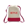 Heavy Canvas Sport Backpack w/ Self-Fabric Adjustable Straps | https://www.bestnamebadges.com